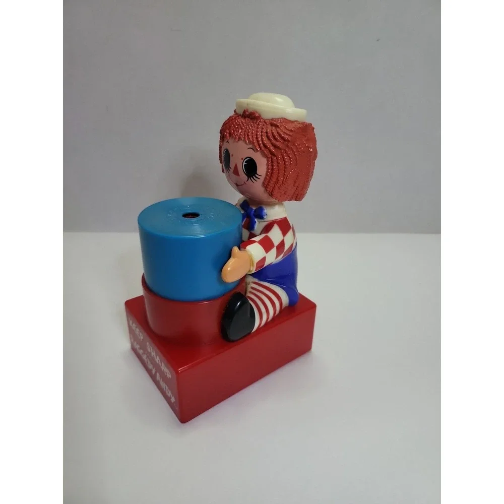Vintage Bobbs-Merrill Co Raggedy Andy Pencil Sharpener 1974‎